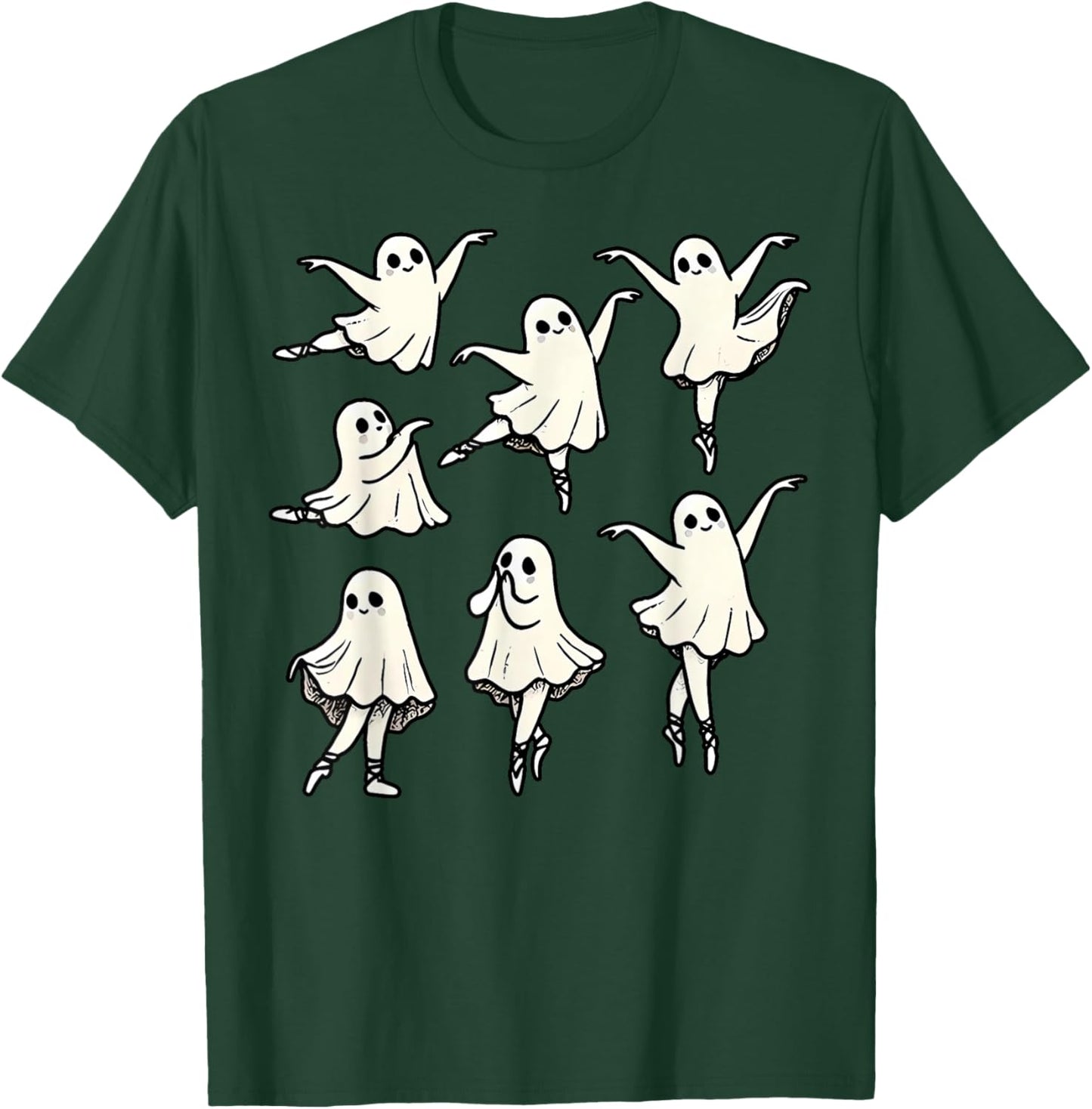 Ballet Ghost Ballet Dancer Spooky Dance Teacher Halloween T-Shirt - T-Shirt | Forest