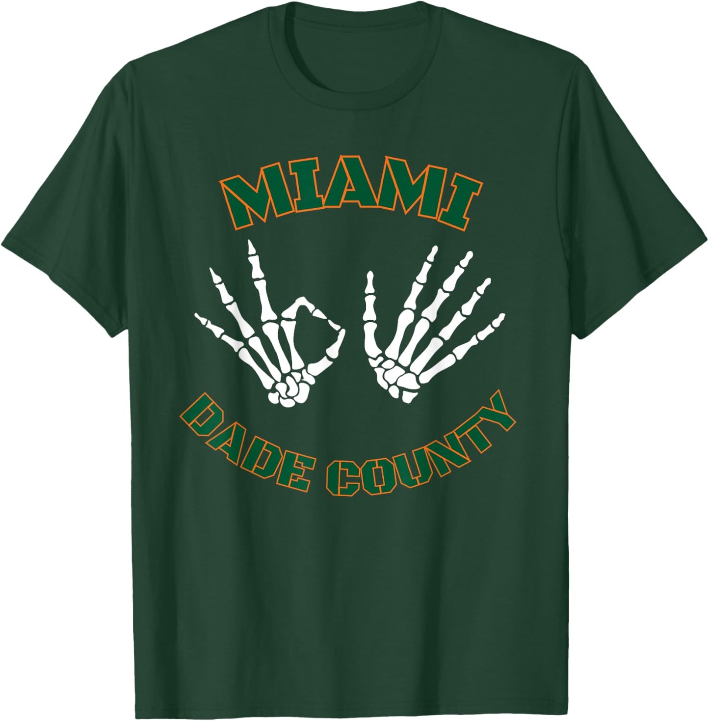 Miami Dade County 305 Skeleton Hands T-Shirt - T-Shirt | Forest