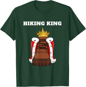 Hiking King | Boys Hiking Design | Hiking T-Shirt - T-Shirt | Forest