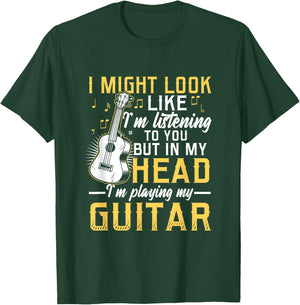 I Might Look Like I'm Listening to You Guitar Band T-Shirt - T-Shirt | Forest