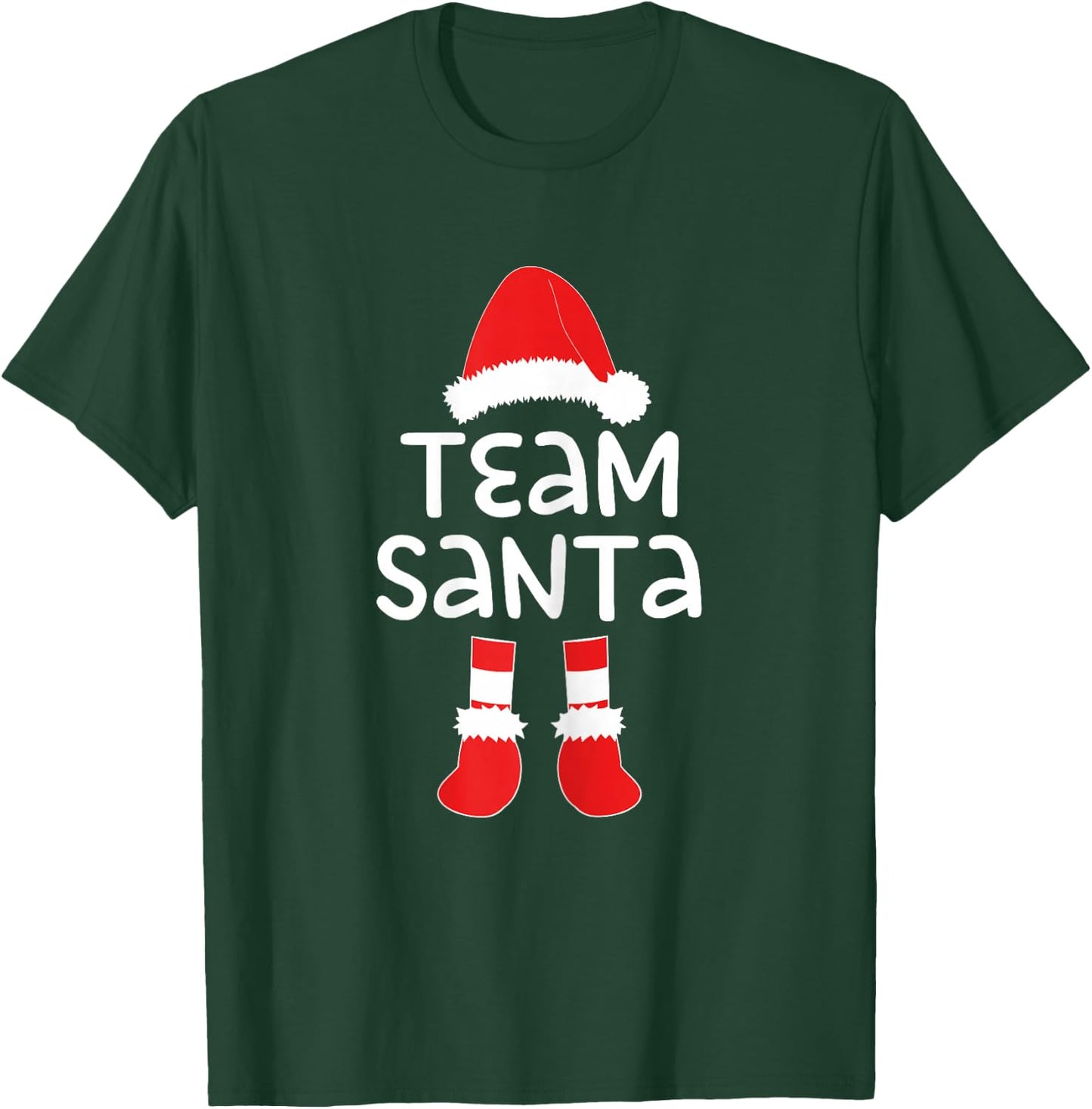 Team Santa Shirt Women Girl Santa Squad Christmas T-Shirt - T-Shirt | Forest