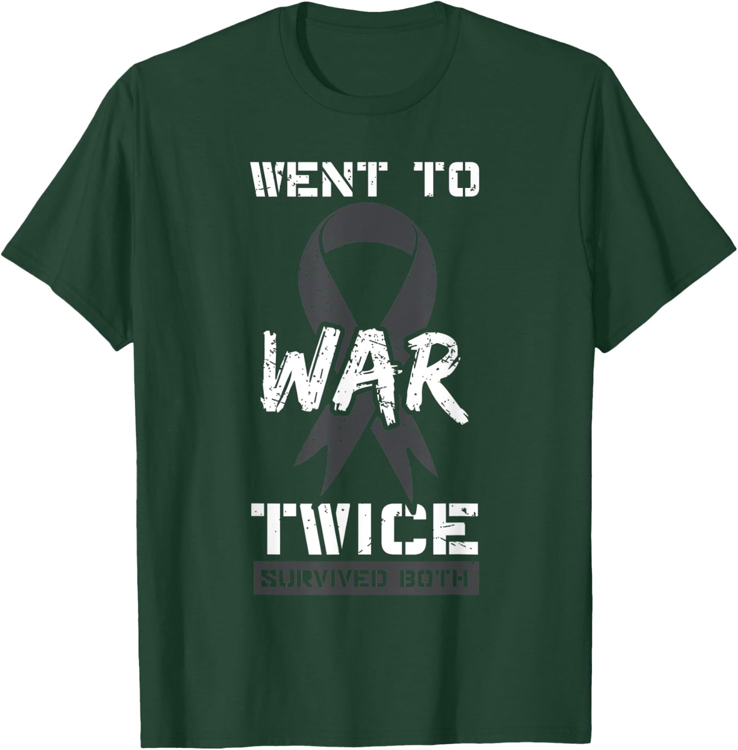 Cancer War Veterans Patriotic Military Soldier Vietnam Gift Women Men T-Shirt - T-Shirt | Forest