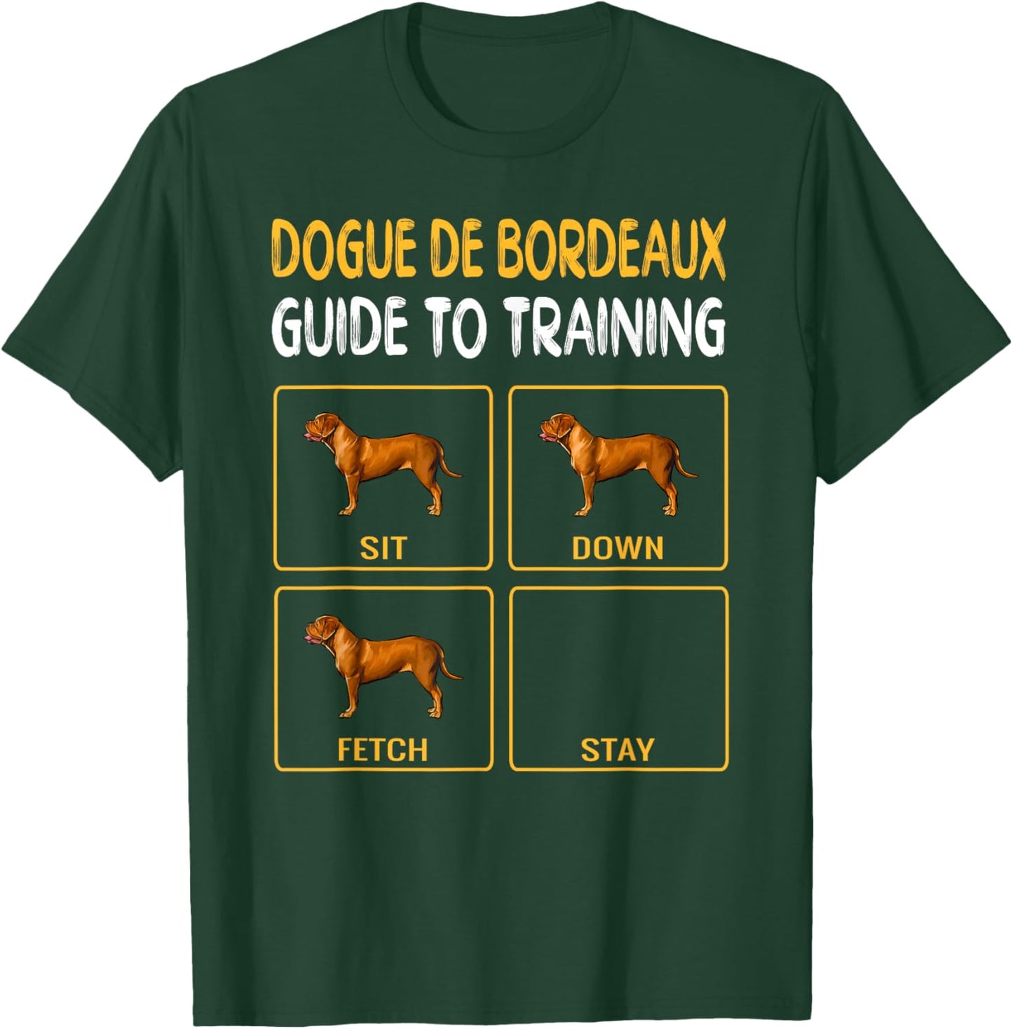 Dogues de Bordeaux Guide To Training Dog Obedience Women Kids T-Shirt - T-Shirt | Forest