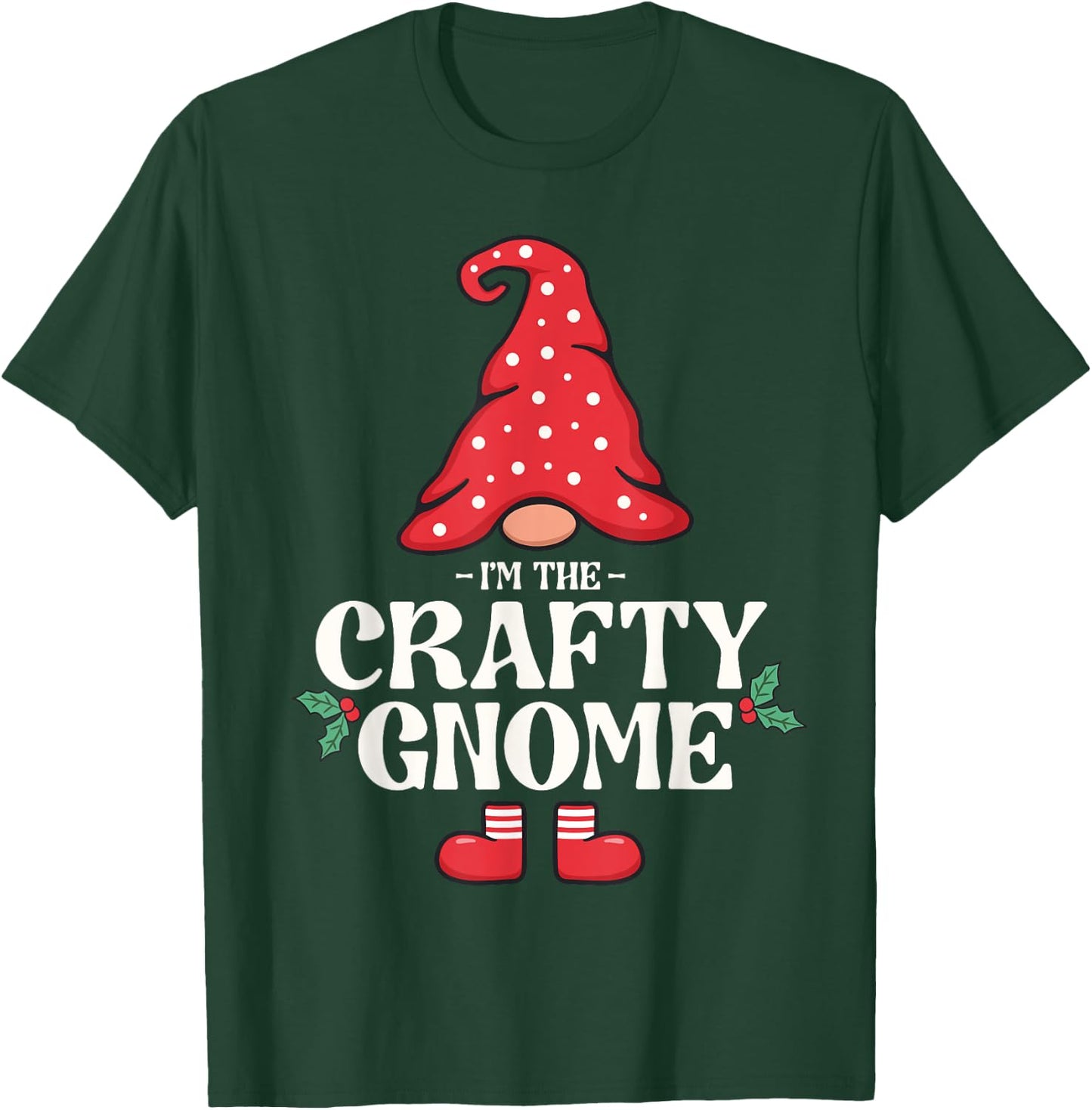 The Crafty Gnome Funny Family Matching Group Christmas T-Shirt - T-Shirt | Forest