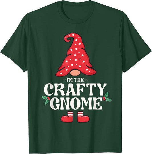 The Crafty Gnome Funny Family Matching Group Christmas T-Shirt - T-Shirt | Forest
