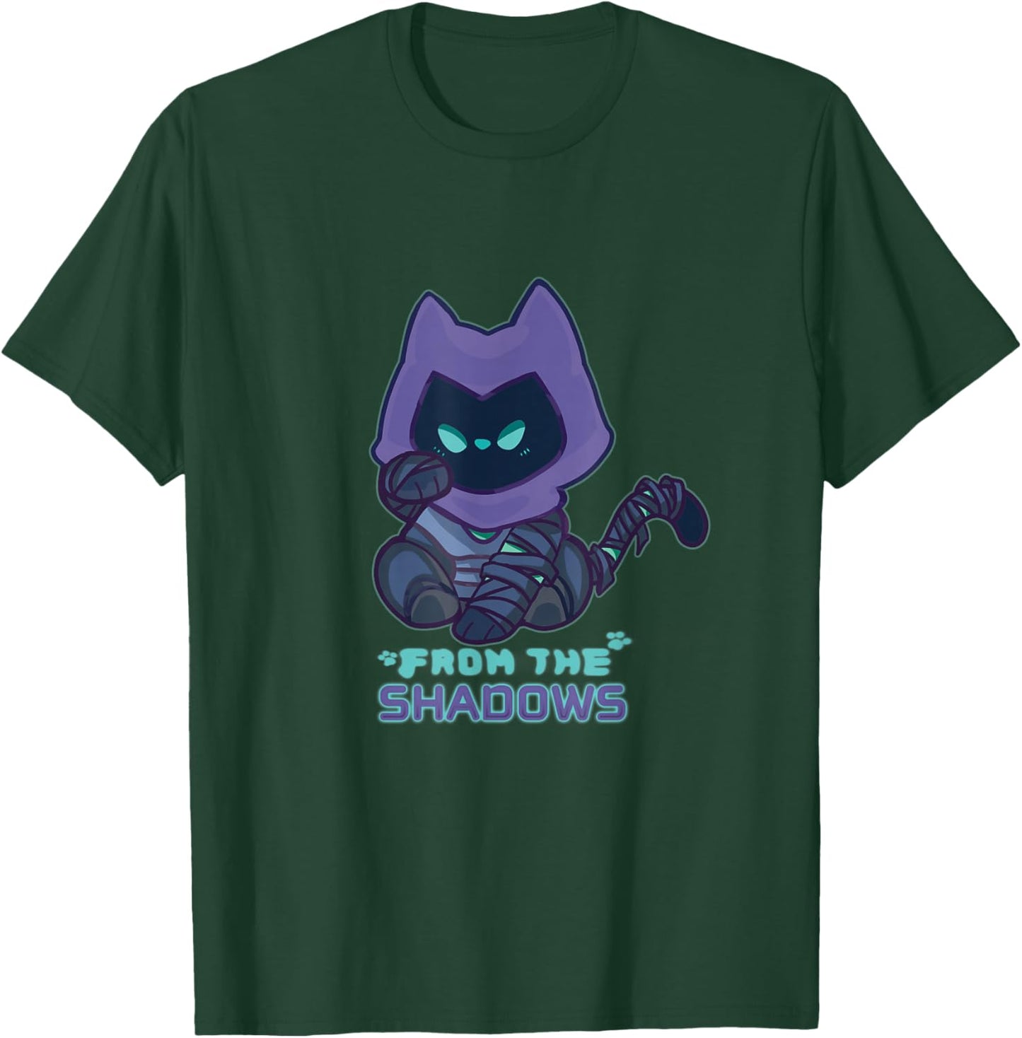 Chibi Omen Cat Valorant Gaming | Cute T-Shirt - T-Shirt | Forest