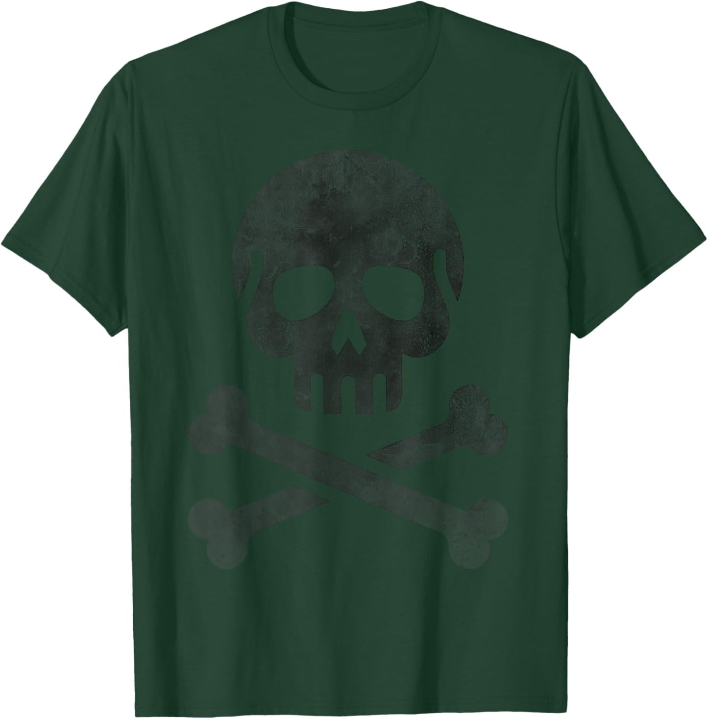 Jolly Roger Pirate Skull And Crossbones Flag Halloween T-Shirt - T-Shirt | Forest