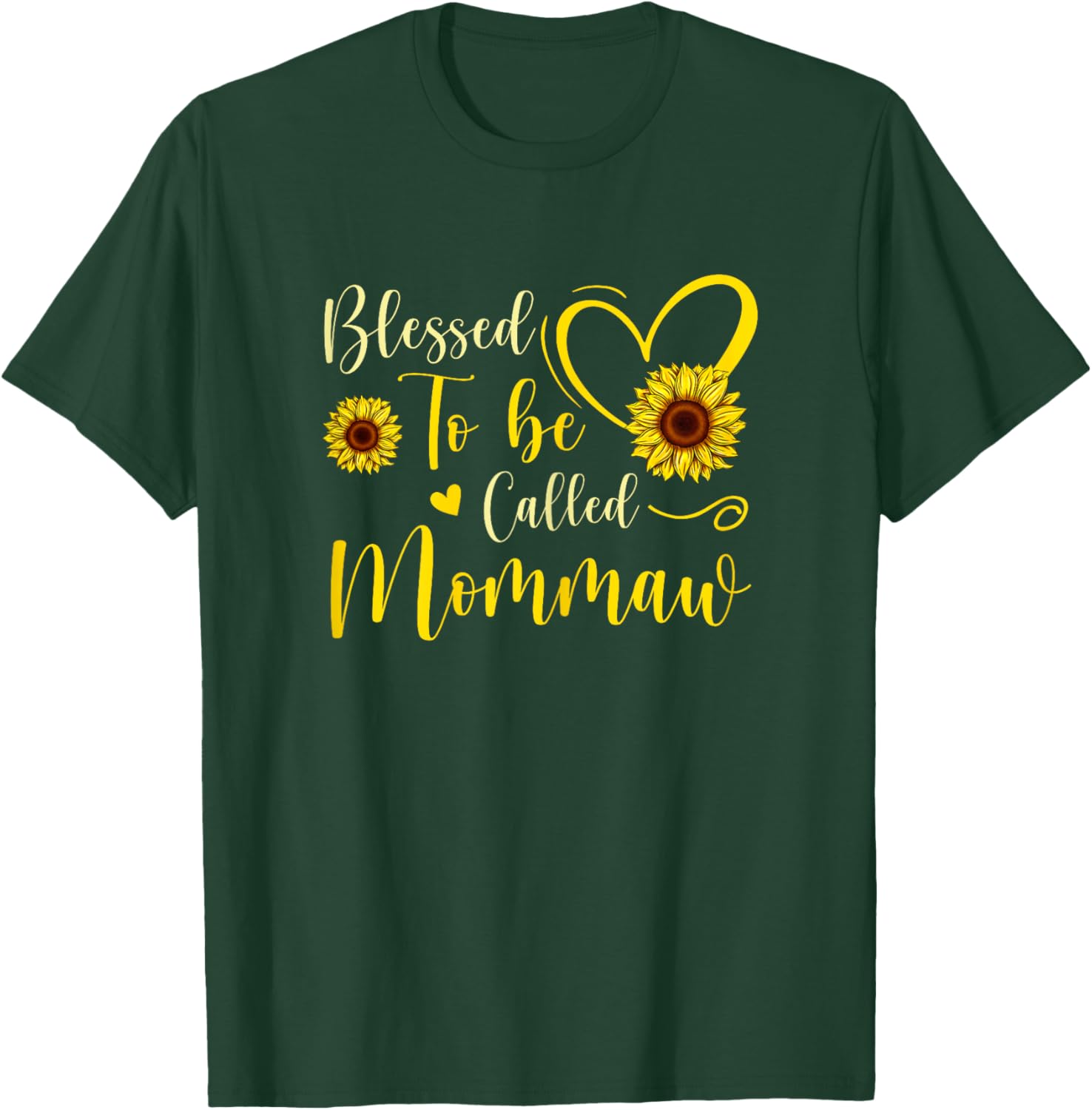 Blessed To Be Called Mommaw Cute Sunflower Mothers Day T-Shirt - T-Shirt | Forest