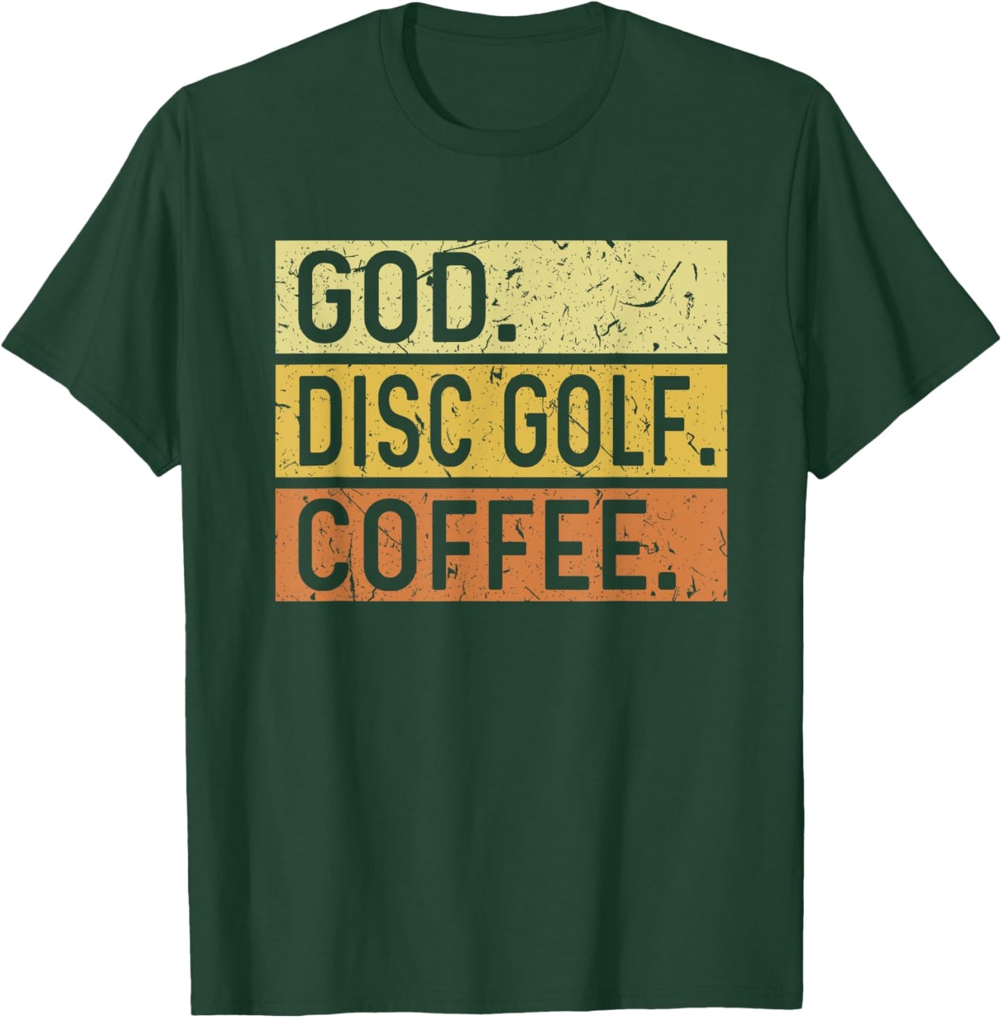God Disc Golf Coffee Jesus Frisbee Disc Golfer T-Shirt - T-Shirt | Forest