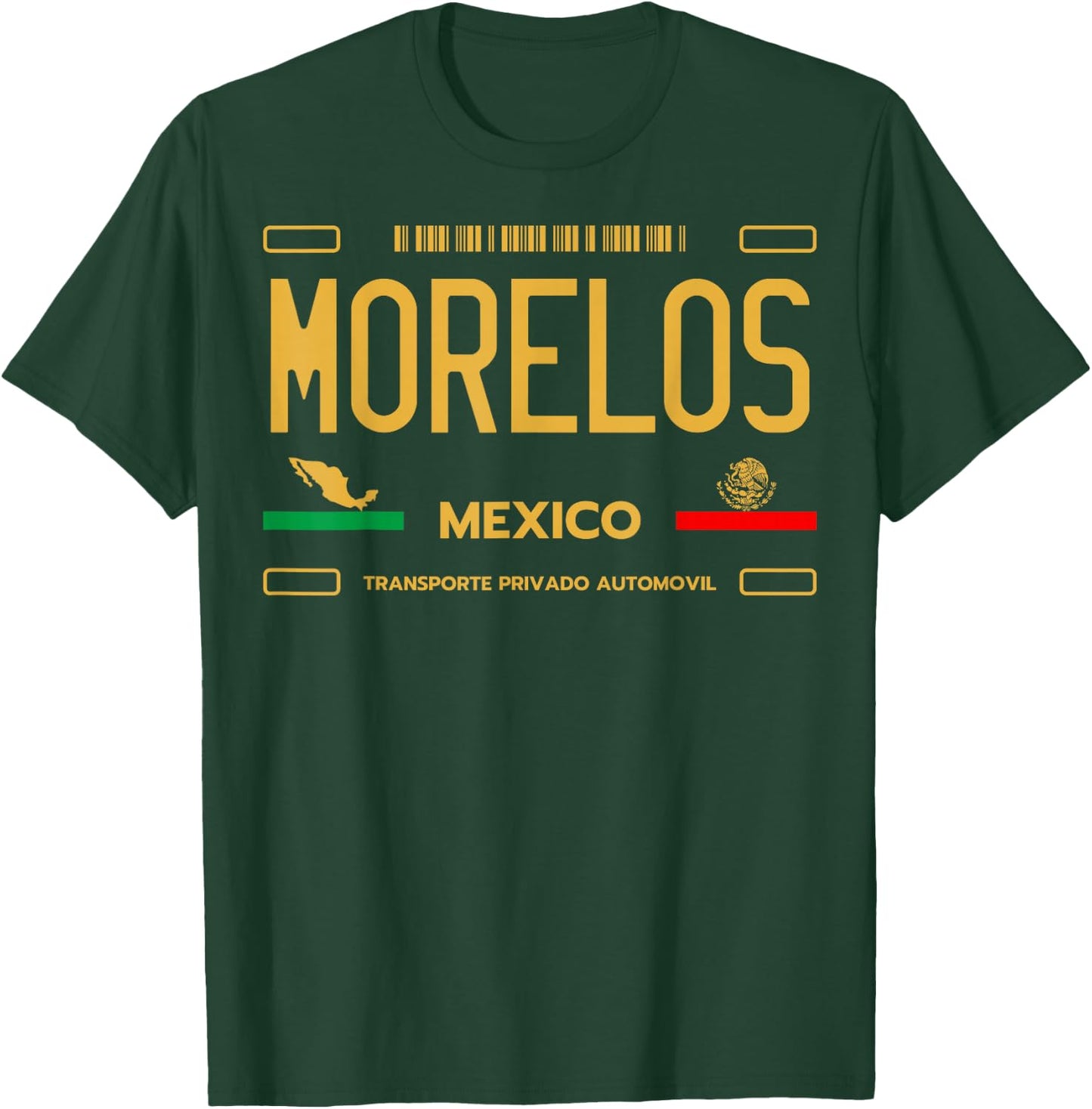 Morelos License Plate Aesthetic, Morelos T-Shirt - T-Shirt | Forest
