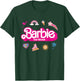 Barbie The Movie - Movie Logo Icons T-Shirt - T-Shirt | Forest