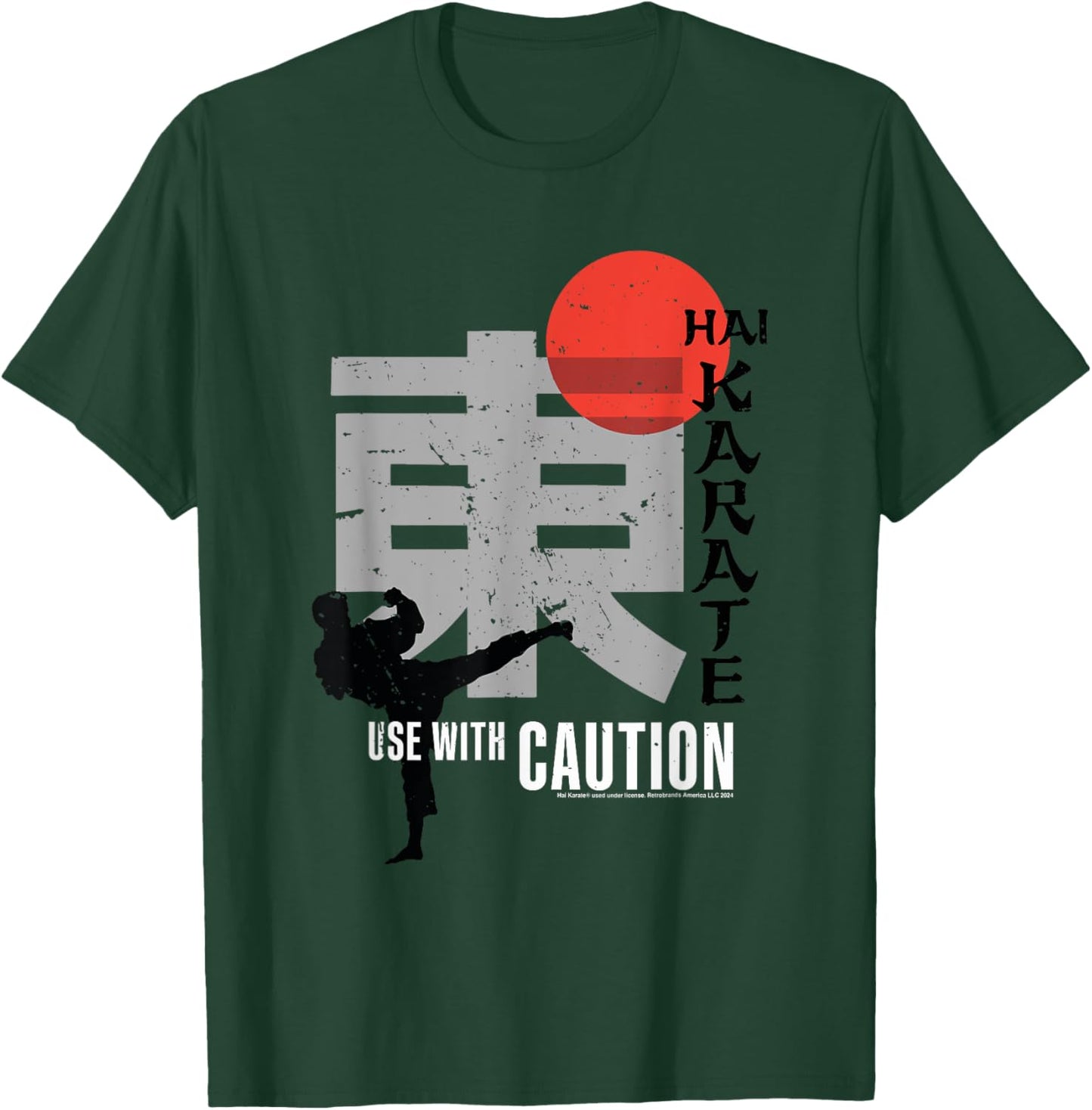 Hai Karate Use With Caution Retro Aftershave T-Shirt - T-Shirt | Forest