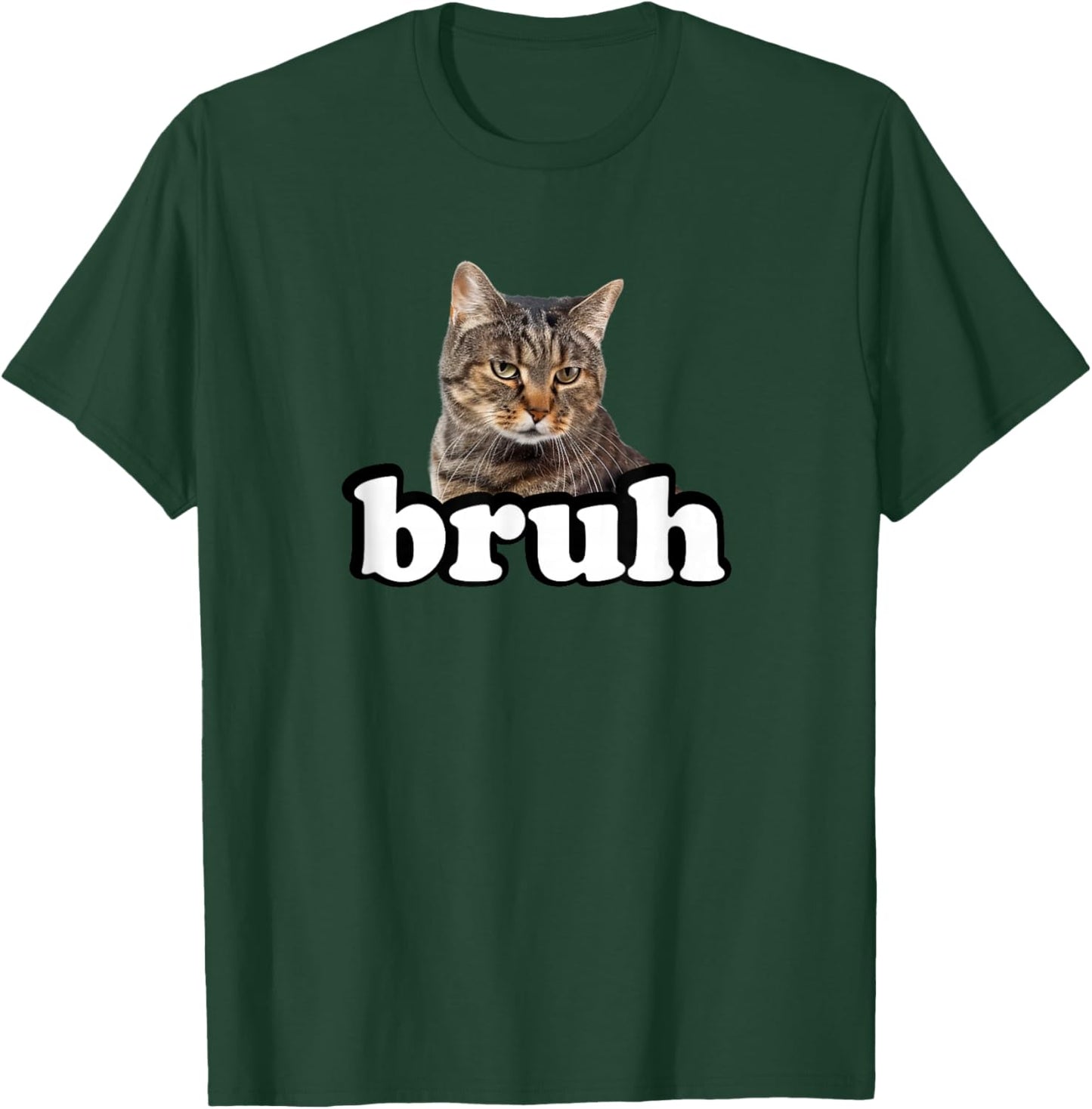Bruh Bro Kids Brown Tabby Cat Lover T-Shirt - T-Shirt | Forest
