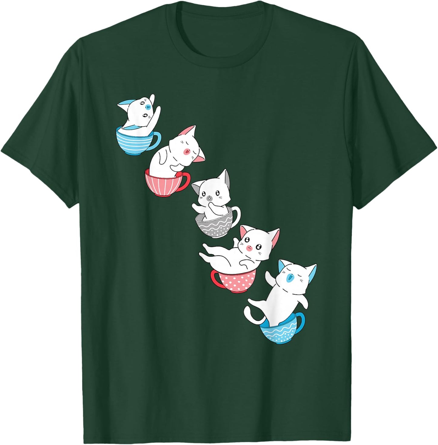 Transgender Flag Trans Pride Cat Animal Proud Transgender T-Shirt - T-Shirt | Forest