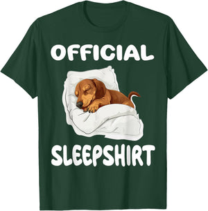 Dachshund Doxie Dog Official Sleepshirt Pajamas Nightgown T-Shirt - T-Shirt | Forest
