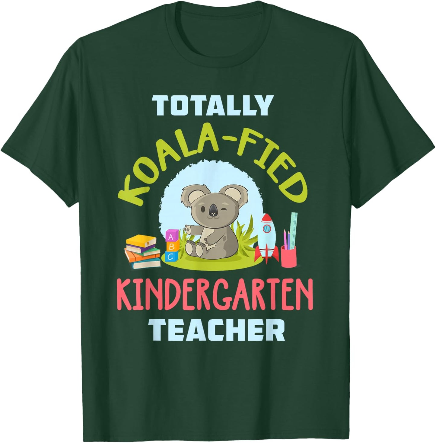 Kindergarten Teacher Shirt Cute Koala Preschool Teacher Gift T-Shirt - T-Shirt | Forest