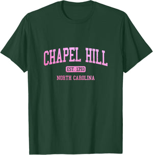Chapel Hill North Carolina Vintage Pride Sports T-Shirt - T-Shirt | Forest