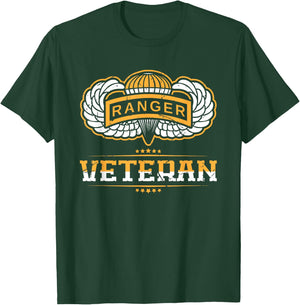 Airborne Ranger Veteran T-Shirt - T-Shirt | Forest