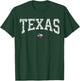 Texas T Shirt Women Men Kids Texas State Map Flag Distressed T-Shirt - T-Shirt | Forest