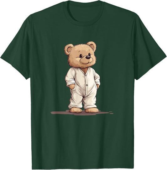 Sweet Dreams Teddy Bear with Pajamas T-Shirt - T-Shirt | Forest
