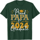 Family Grandpa Graduation Shirt, Proud Papa Of 2024 Graduate T-Shirt - T-Shirt | Forest