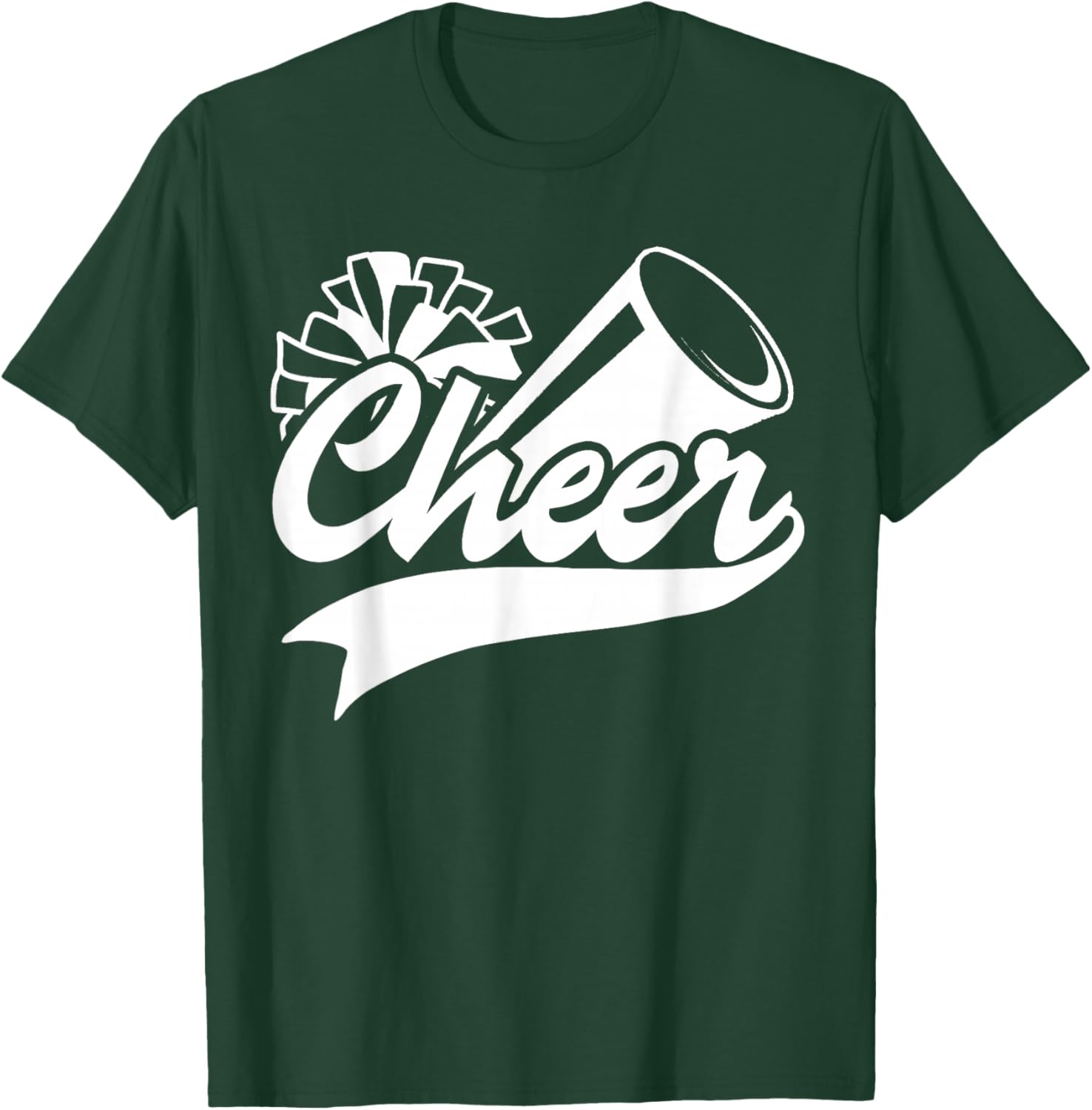 Cheerleading Peace Love Cheer Cheerleader Colors Matching T-Shirt - T-Shirt | Forest