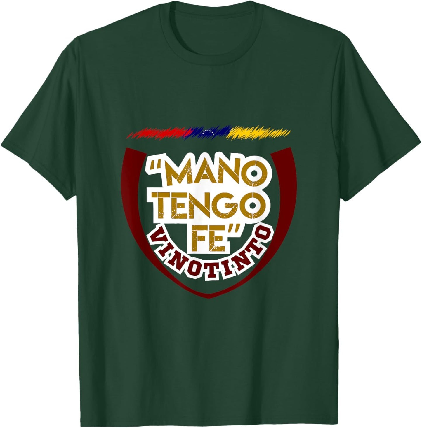 "Hand I Have Faith" I Flannel "Vinotinto" I Venezuela I VZLA T-Shirt - T-Shirt | Forest