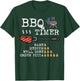 Bbq Timer Flag Funny Barbecue Grill 4th July Dad Grandpa Men T-Shirt - T-Shirt | Forest