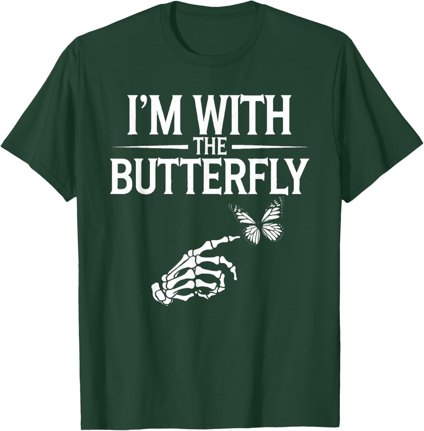I'm With Butterfly Halloween Costume Couples Matching Gifts T-Shirt - T-Shirt | Forest