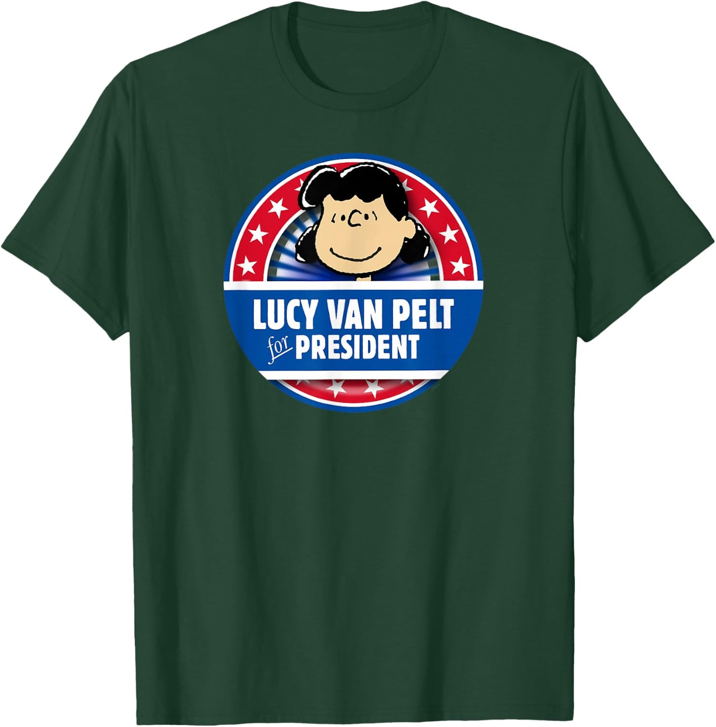 Peanuts Lucy Van Pelt for President T-Shirt - T-Shirt | Forest