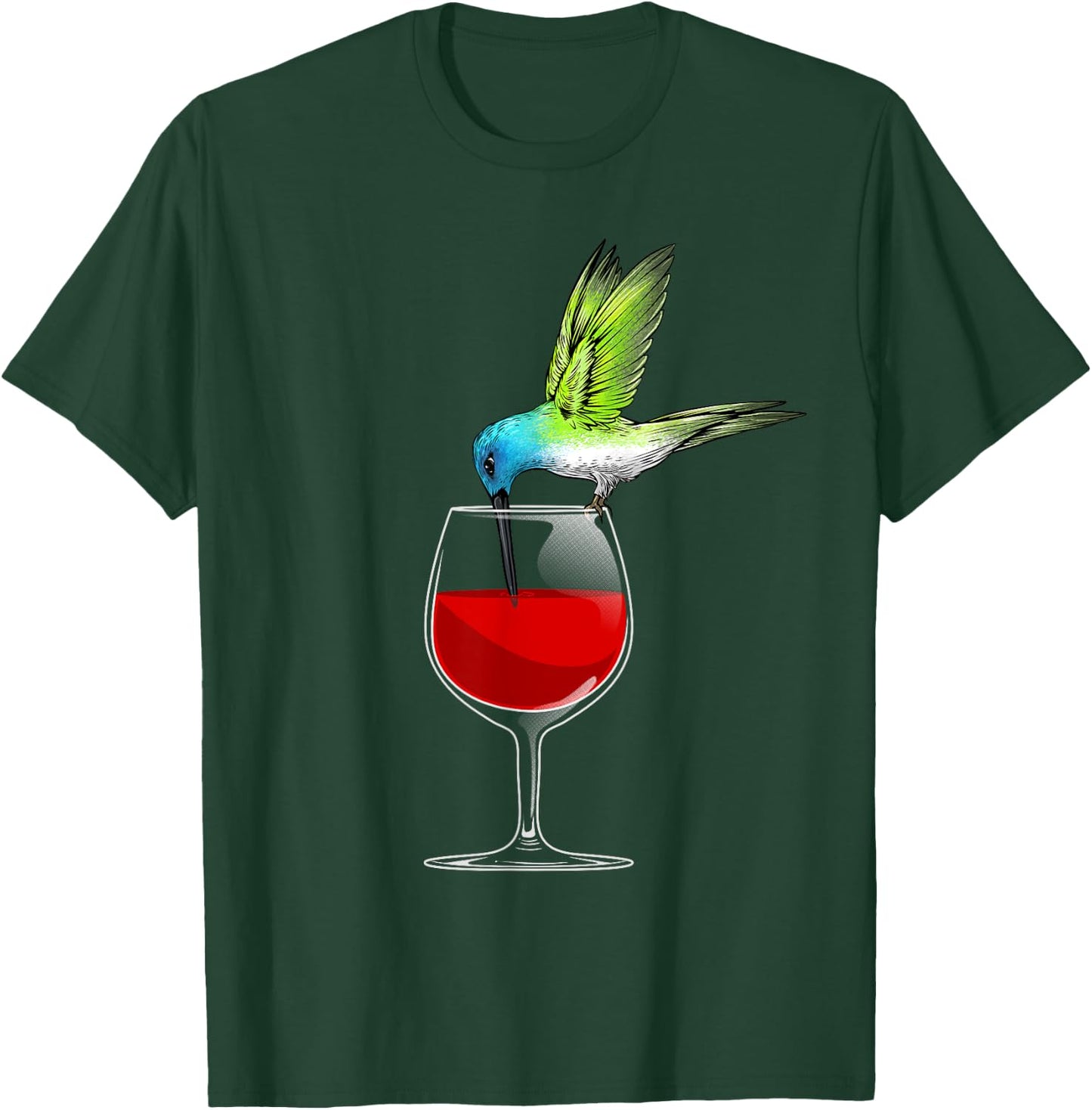 Cute Hummingbird Design Women Kids Hummingbird Lover T-Shirt - T-Shirt | Forest