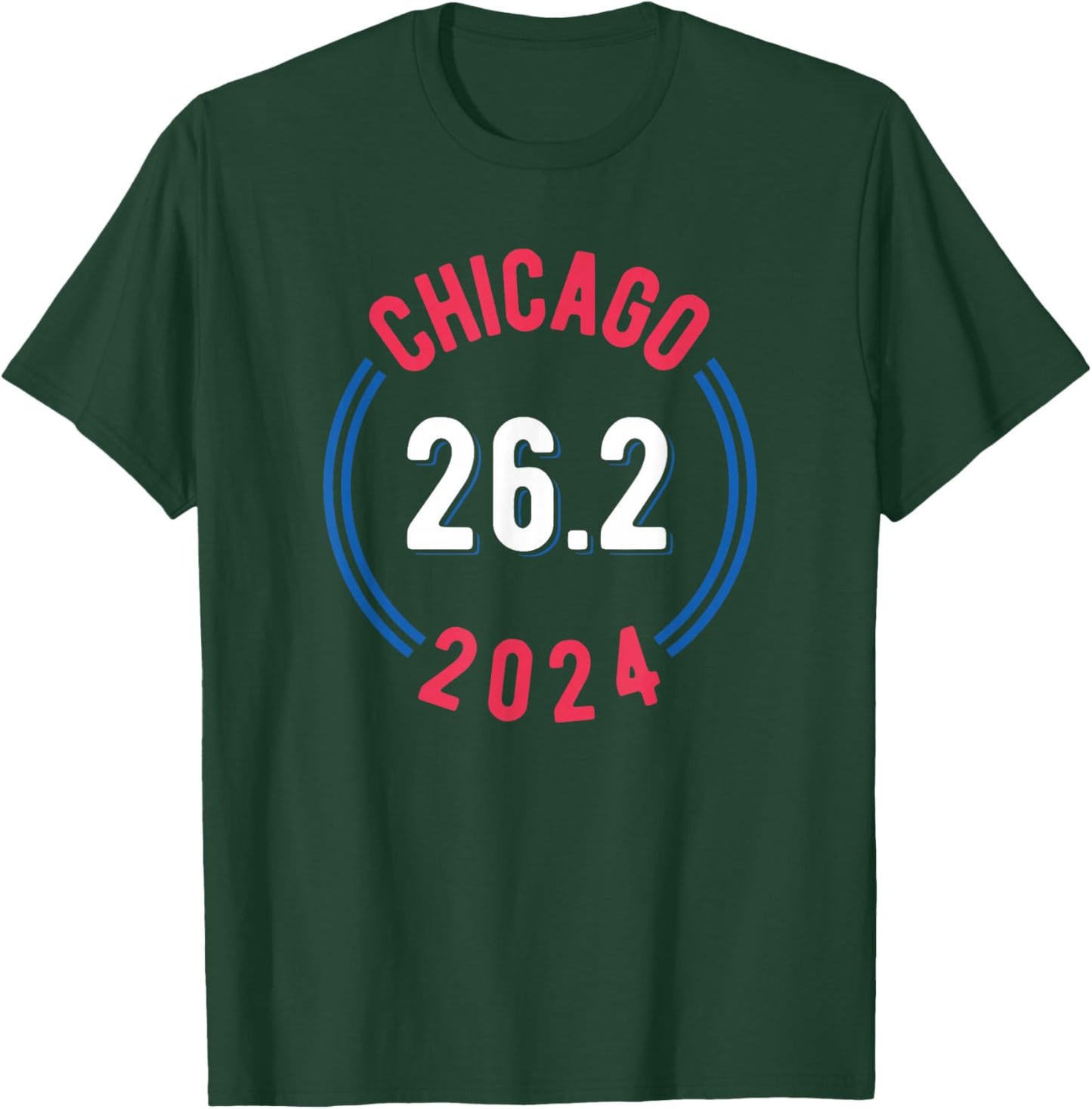 Chicago 2024 Marathon 26.2 T-Shirt - T-Shirt | Forest