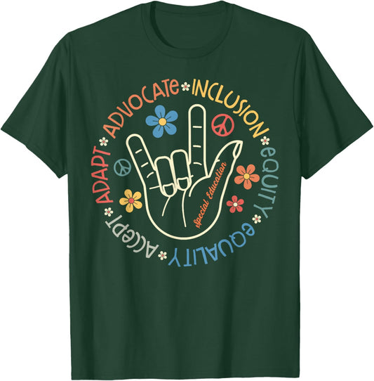 Special Education Teacher Inspirational SPED Teachers Autism T-Shirt - T-Shirt | Forest
