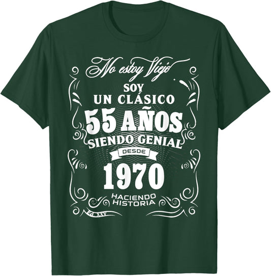 55th Birthday gift in Spanish Regalo cumpleanos 55 T-Shirt - T-Shirt | Forest