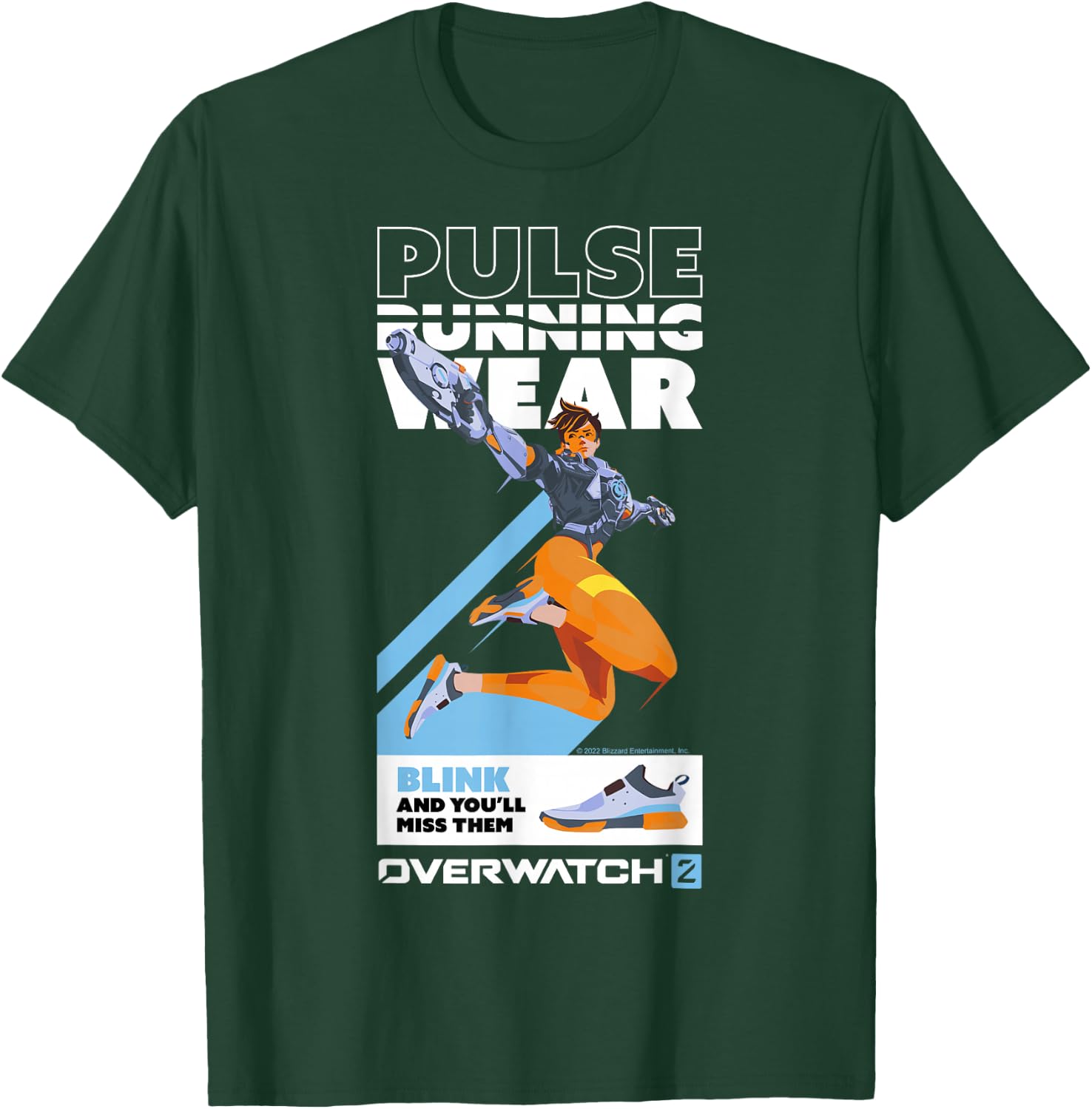 Overwatch 2 Tracer Pulse Running Wear Poster T-Shirt - T-Shirt | Forest