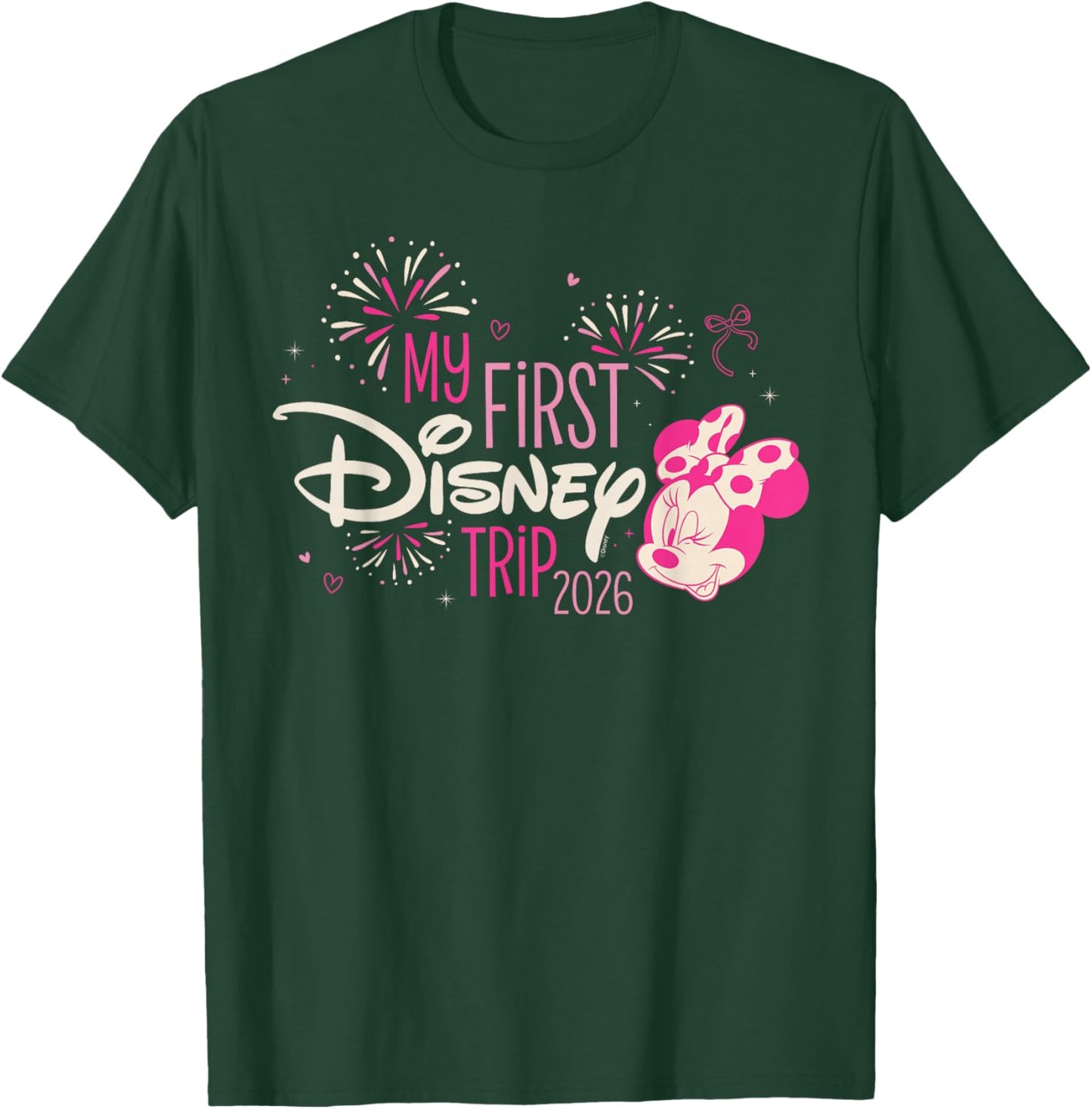 Disney Minnie Mouse "My First Disney Trip" 2026 Vacation T-Shirt - T-Shirt | Forest