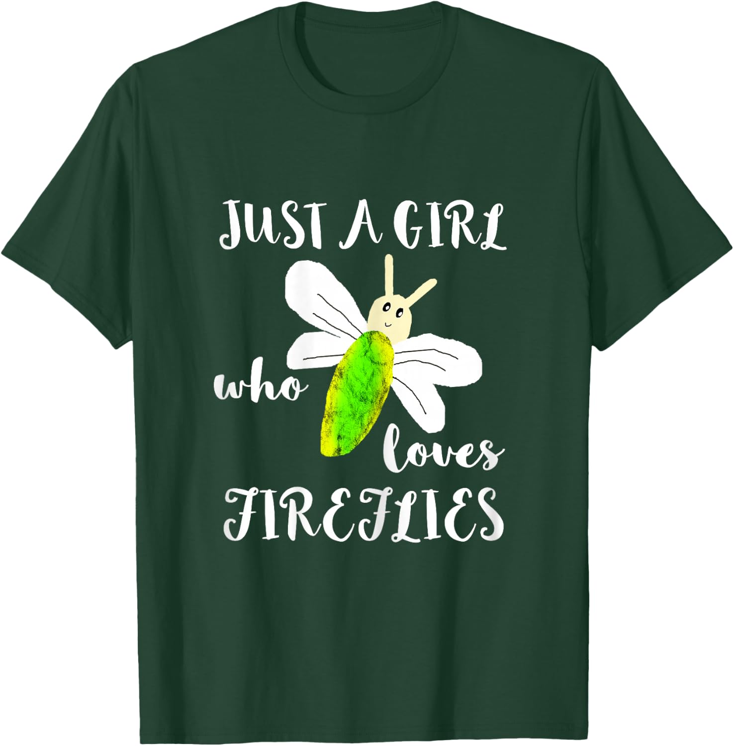 Just A Girl Who Loves Fireflies Lightning Bugs Firefly Shirt T-Shirt - T-Shirt | Forest