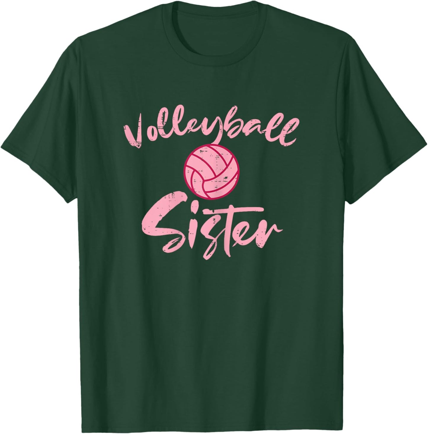 Pink Volleyball Sister Cute Family Matching Sis Girls Women T-Shirt - T-Shirt | Forest