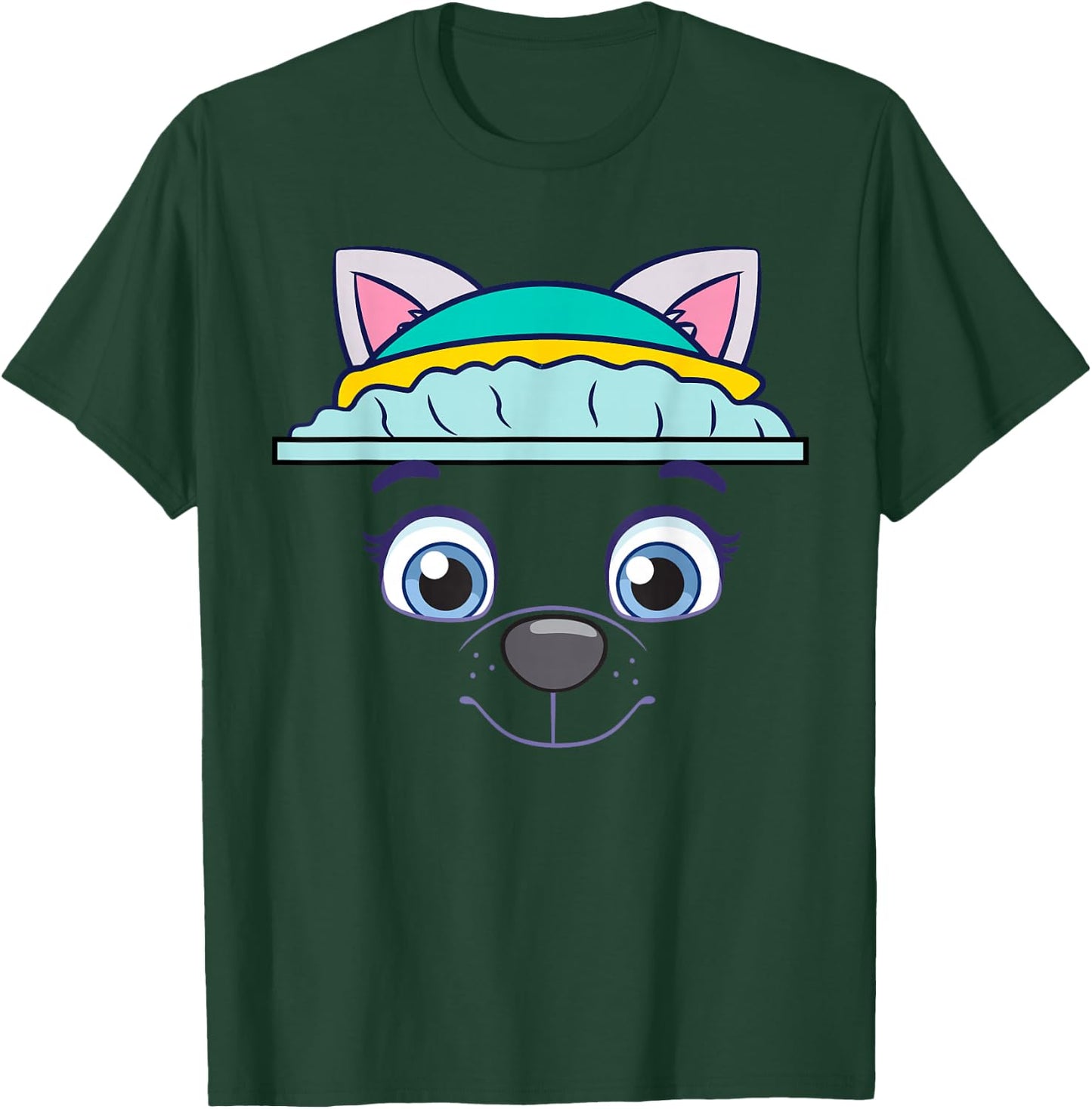 Paw Patrol Everest Character Face T-Shirt - T-Shirt | Forest