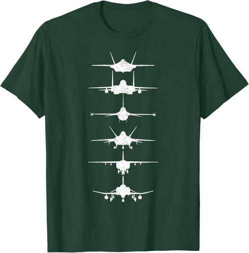 Air Force Fighter Jets F-4 F-111 F-15 F-16 F-22 F-35 Men