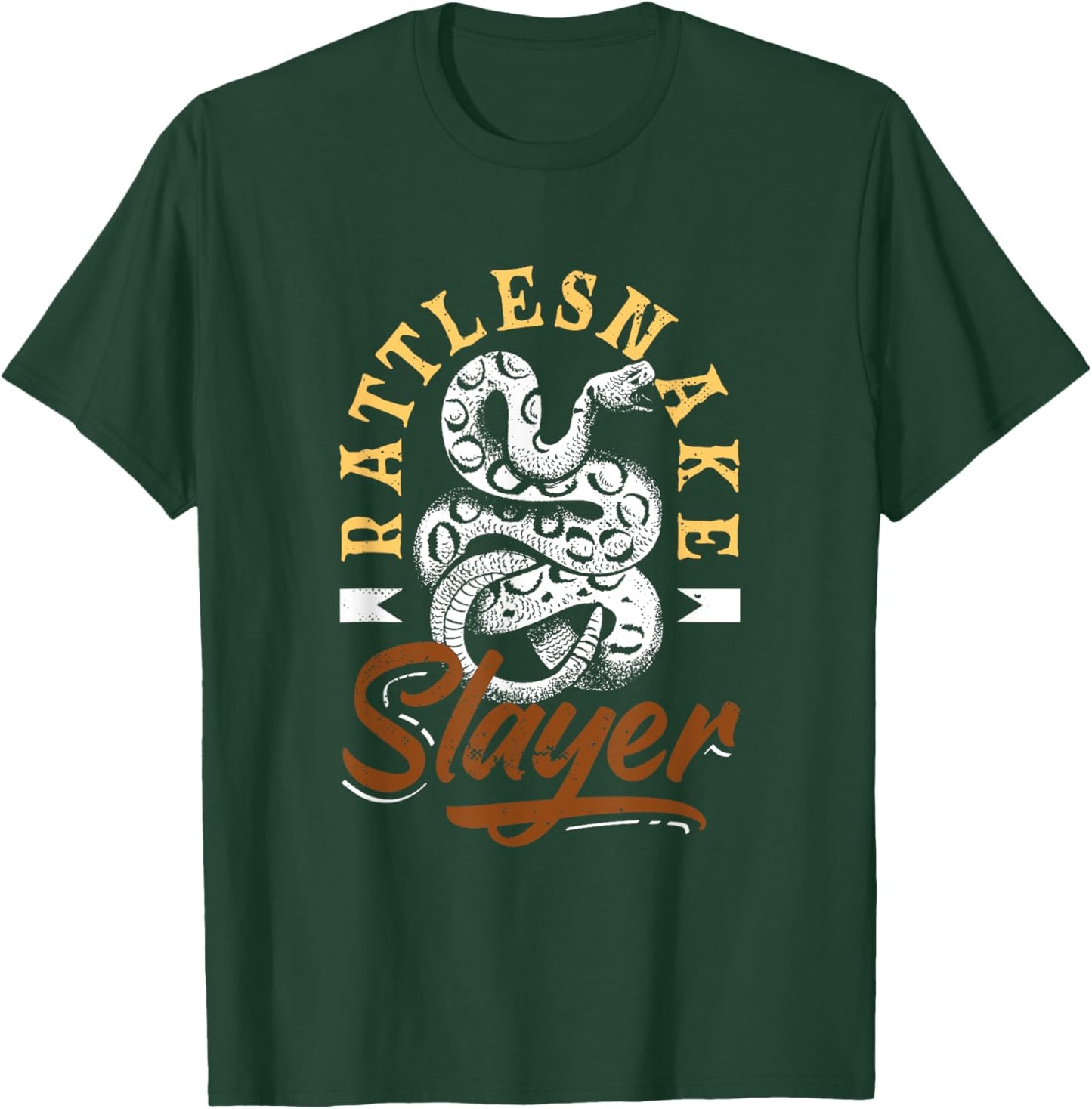 Rattlesnake Hunter Rattlesnake Slayer Funny Crotalus Snake T-Shirt - T-Shirt | Forest