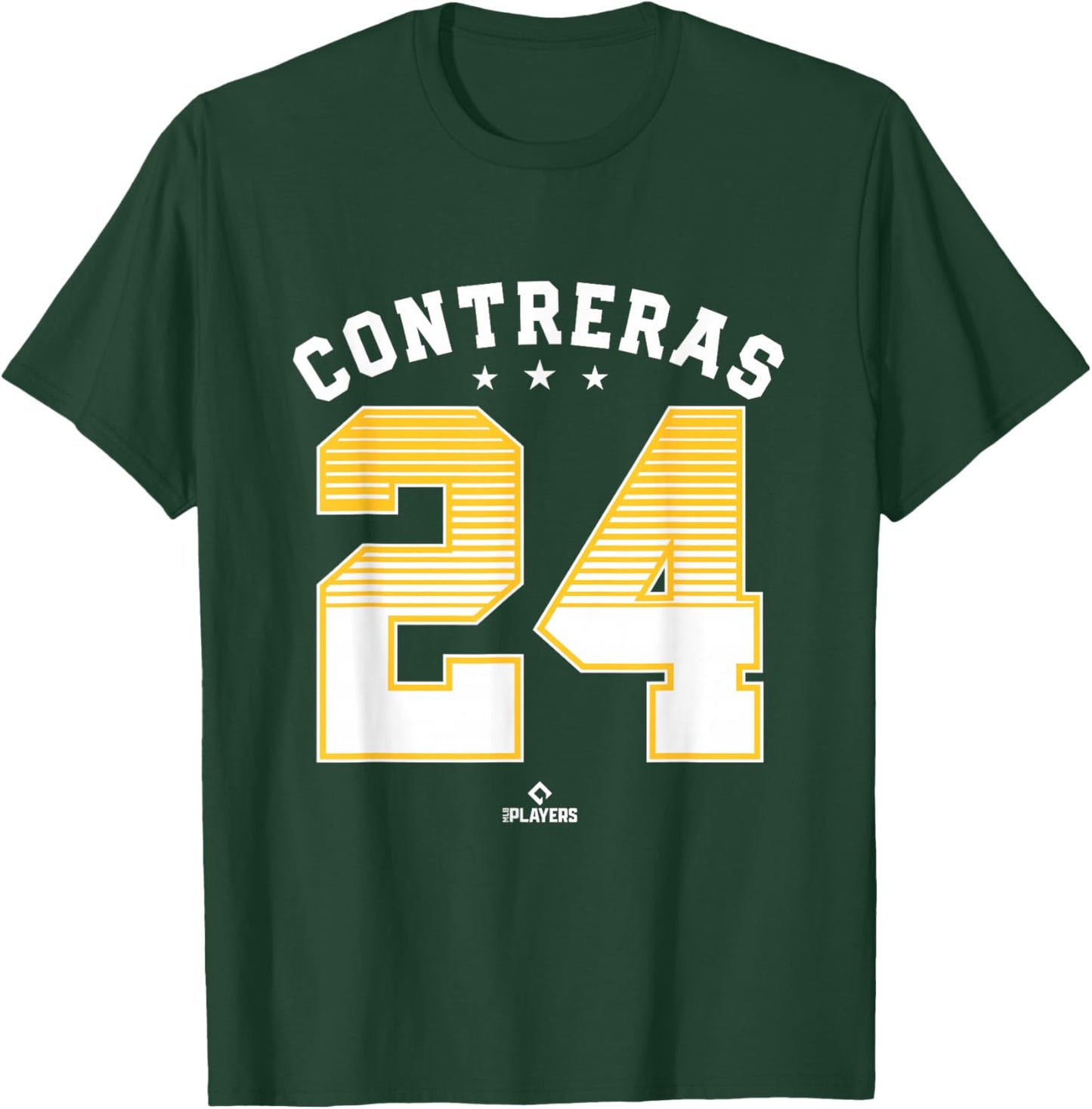 William Contreras 24 Milwaukee MLBPA T-Shirt - T-Shirt | Forest