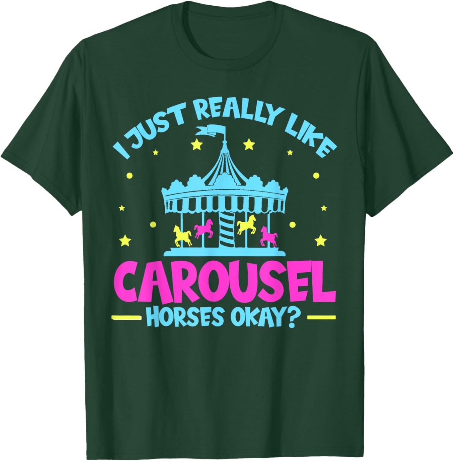 Carnival Carousel Horse Design for a Carousel Horse Toddler T-Shirt - T-Shirt | Forest