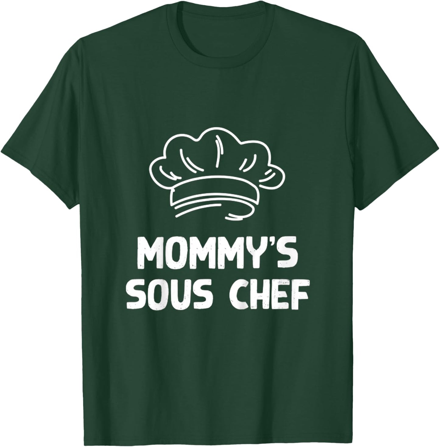 Kids Mommy's Sous Chef Cooking Matching Mother's Day Daughter T-Shirt - T-Shirt | Forest
