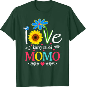 I Love Being Called Momo Shirt Funny Grandma Mother's Day T-Shirt - T-Shirt | Forest