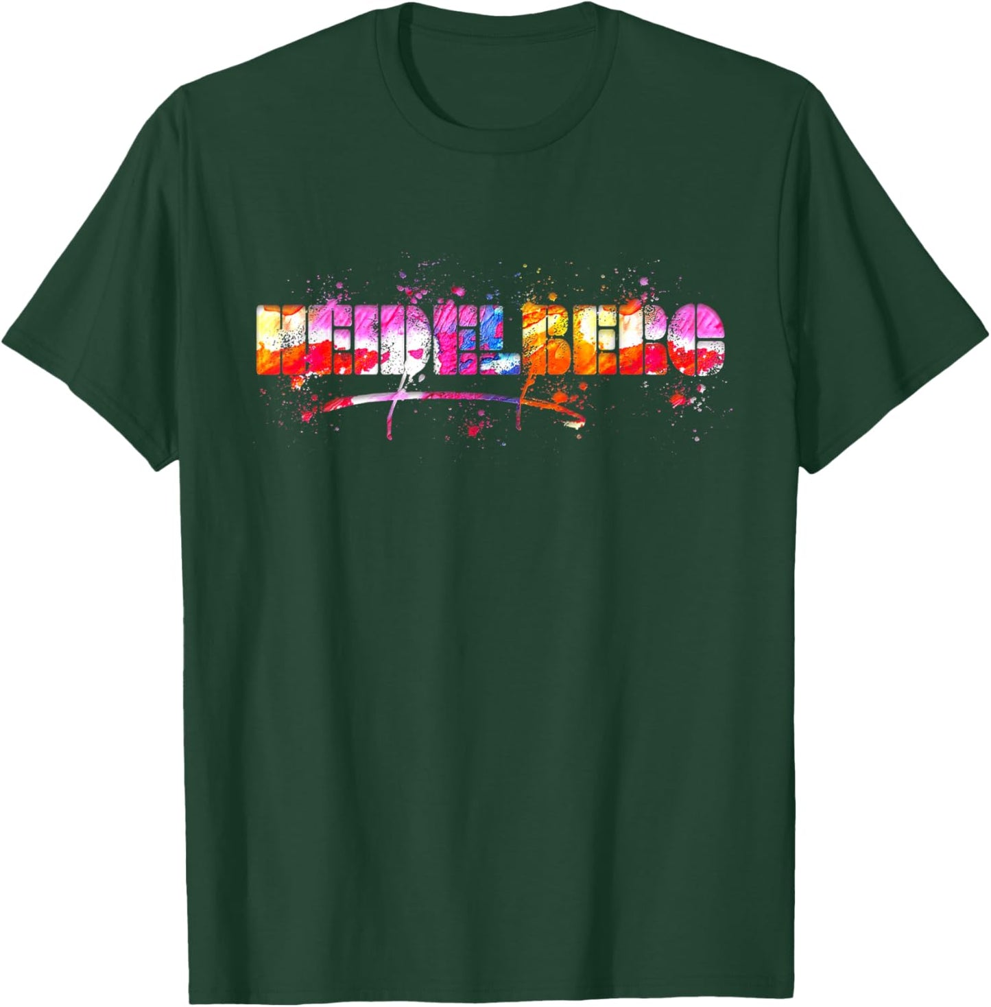 Heidelberg Schriftzug Souvenir - Aquarell Heidelberg T-Shirt - T-Shirt | Forest