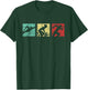 Retro Triathlon - Sports Marathoner Cycling Running Swimming T-Shirt - T-Shirt | Forest