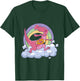 Cute T-Rex Dinosaur Playing Football Cartoon Sports Graphic T-Shirt - T-Shirt | Forest