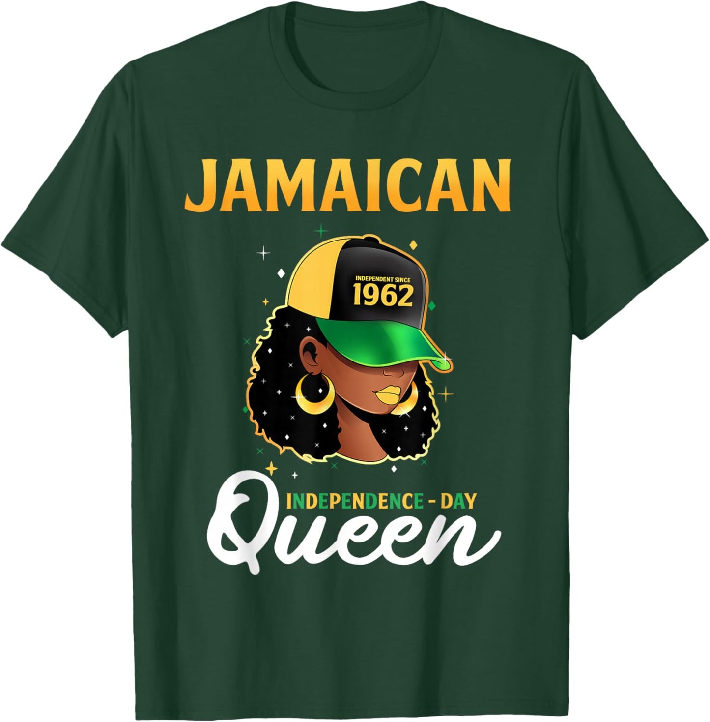 Jamaican Queen independence day 1962 T-Shirt - T-Shirt | Forest