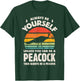 Peacock Always Be Yourself Retro Vintage 60s 70s Bird Lovers T-Shirt - T-Shirt | Forest